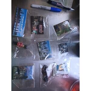 Lot Of 9 Fridge Magnets